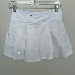 LULULEMON pace rival skirt WHITE